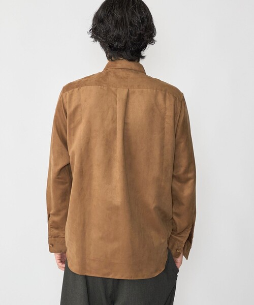 SHIPS(シップス)の「BENCH MARKING SHIRTS: ポリエステル フェイクスエード シャツ(シャツ/ブラウス・メンズ・キャメル/ブラック/チャコールグレー・SMALL/MEDIUM/LARGE)」の6枚目の写真