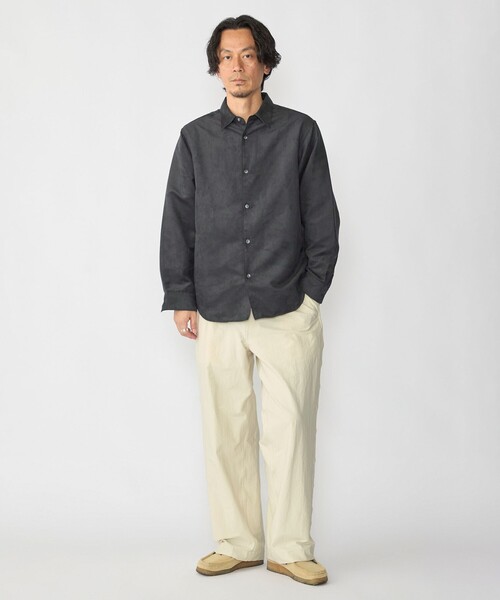 SHIPS(シップス)の「BENCH MARKING SHIRTS: ポリエステル フェイクスエード シャツ(シャツ/ブラウス・メンズ・キャメル/ブラック/チャコールグレー・SMALL/MEDIUM/LARGE)」の9枚目の写真