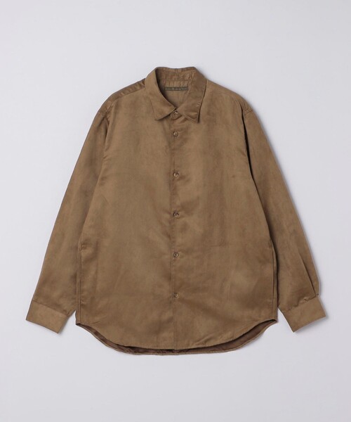 SHIPS(シップス)の「BENCH MARKING SHIRTS: ポリエステル フェイクスエード シャツ(シャツ/ブラウス・メンズ・キャメル/ブラック/チャコールグレー・SMALL/MEDIUM/LARGE)」の11枚目の写真