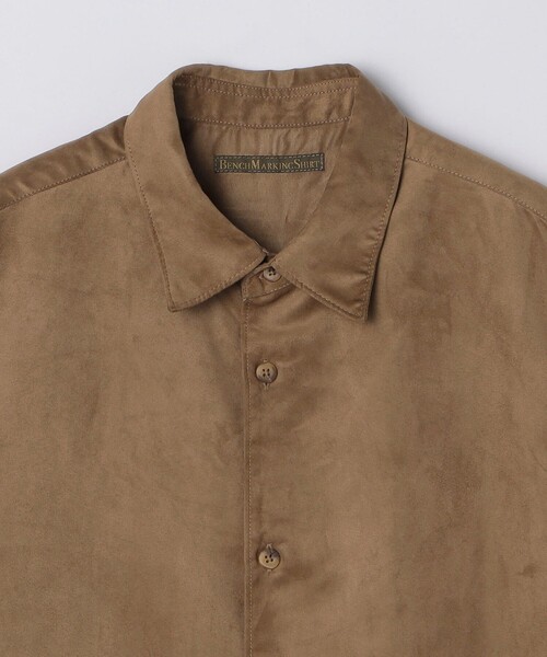 SHIPS(シップス)の「BENCH MARKING SHIRTS: ポリエステル フェイクスエード シャツ(シャツ/ブラウス・メンズ・キャメル/ブラック/チャコールグレー・SMALL/MEDIUM/LARGE)」の13枚目の写真