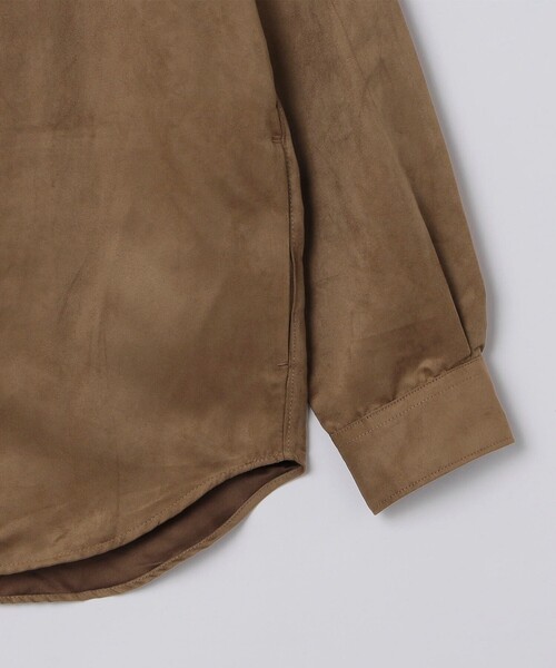 SHIPS(シップス)の「BENCH MARKING SHIRTS: ポリエステル フェイクスエード シャツ(シャツ/ブラウス・メンズ・キャメル/ブラック/チャコールグレー・SMALL/MEDIUM/LARGE)」の14枚目の写真