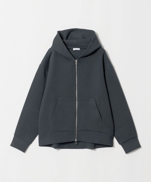 A DAY IN THE LIFE UNITED ARROWS(アデイインザライフユナイテッドアローズ)の「ダンボールニット ダブルジップパーカー <A DAY IN THE LIFE>(カーディガン/ボレロ・レディース・モカ/グレー系/ネイビー・FREE)」の3枚目の写真