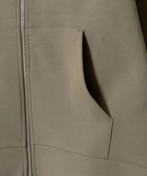 A DAY IN THE LIFE UNITED ARROWS(アデイインザライフユナイテッドアローズ)の「ダンボールニット ダブルジップパーカー <A DAY IN THE LIFE>(カーディガン/ボレロ・レディース・モカ/グレー系/ネイビー・FREE)」の7枚目の写真