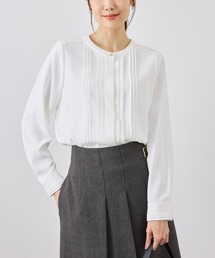 【WEB限定】フロントピンタックブラウス 通勤 お仕事