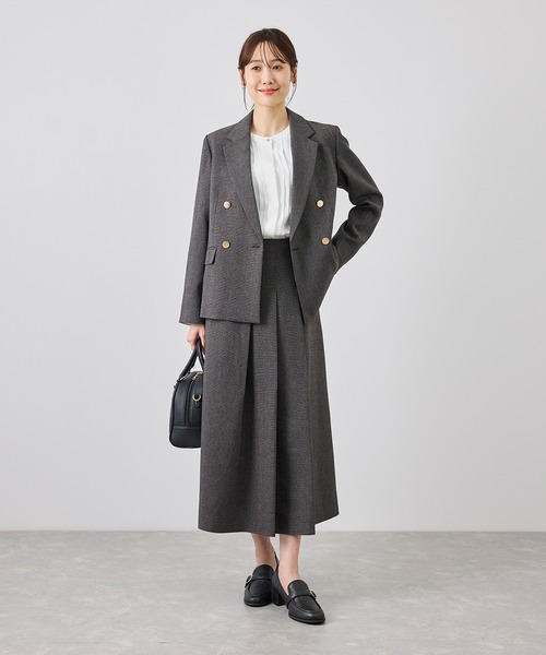 ROPE' PICNIC(ロペピクニック)の「【WEB限定】フロントピンタックブラウス 通勤 お仕事(シャツ/ブラウス・レディース・サックスブルー/チャコールグレー/ホワイト/ベージュ・L/M)」の9枚目の写真