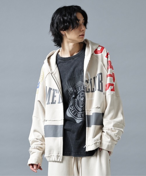 DANKE SCHON(ダンケシェーン)の「DankeSchon/ダンケシェーン/CHEMICAL SWEAT ZIP HOODIE METACLUB(パーカー・メンズ・ネイビー/ホワイト/ブラック・L/M)」の7枚目の写真