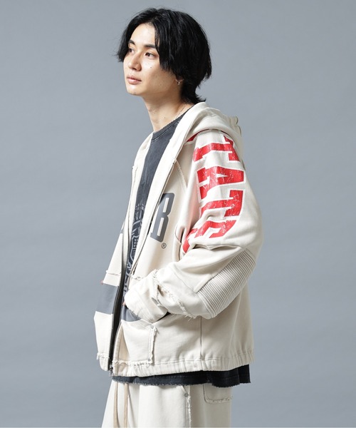 DANKE SCHON(ダンケシェーン)の「DankeSchon/ダンケシェーン/CHEMICAL SWEAT ZIP HOODIE METACLUB(パーカー・メンズ・ネイビー/ホワイト/ブラック・L/M)」の8枚目の写真