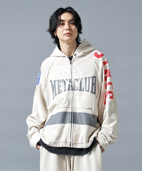DANKE SCHON(ダンケシェーン)の「DankeSchon/ダンケシェーン/CHEMICAL SWEAT ZIP HOODIE METACLUB(パーカー・メンズ・ネイビー/ホワイト/ブラック・L/M)」の22枚目の写真