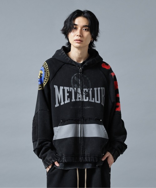 DANKE SCHON(ダンケシェーン)の「DankeSchon/ダンケシェーン/CHEMICAL SWEAT ZIP HOODIE METACLUB(パーカー・メンズ・ネイビー/ホワイト/ブラック・L/M)」の16枚目の写真