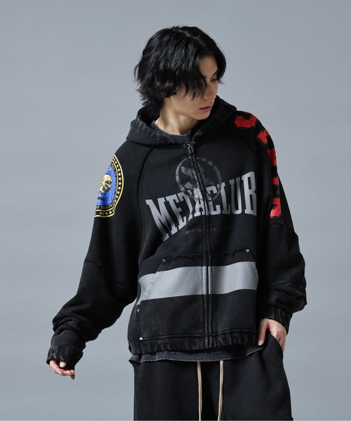 DANKE SCHON(ダンケシェーン)の「DankeSchon/ダンケシェーン/CHEMICAL SWEAT ZIP HOODIE METACLUB(パーカー・メンズ・ネイビー/ホワイト/ブラック・L/M)」の17枚目の写真