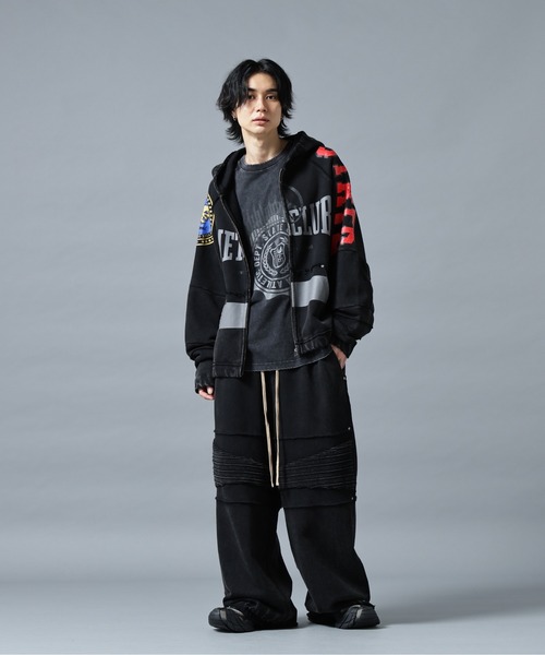 DANKE SCHON(ダンケシェーン)の「DankeSchon/ダンケシェーン/CHEMICAL SWEAT ZIP HOODIE METACLUB(パーカー・メンズ・ネイビー/ホワイト/ブラック・L/M)」の19枚目の写真