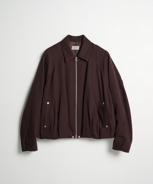 CONZ(コンズ)の「balloon jacket GABA(ブルゾン・メンズ・ダークブラウン/ブラック/ダークグレー/ストライプ・3/2/1)」の4枚目の写真