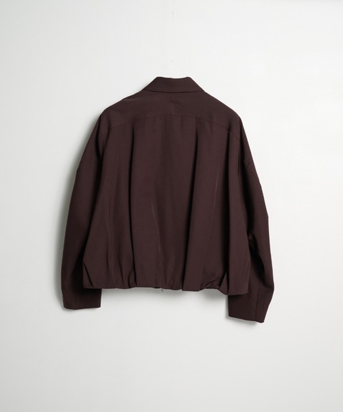 CONZ(コンズ)の「balloon jacket GABA(ブルゾン・メンズ・ダークブラウン/ブラック/ダークグレー/ストライプ・3/2/1)」の15枚目の写真
