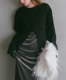 ILANIS（イラニス）の「Quiet Collarless Choker Jacket（ノーカラージャケット）」
