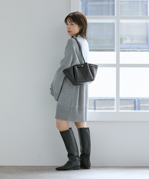 La TOTALITE(ラトータリテ)の「Maison de Z/ メゾン ド ゼット レザートートバッグ(トートバッグ・レディース・ブラック/キャメル・FREE)」の4枚目の写真