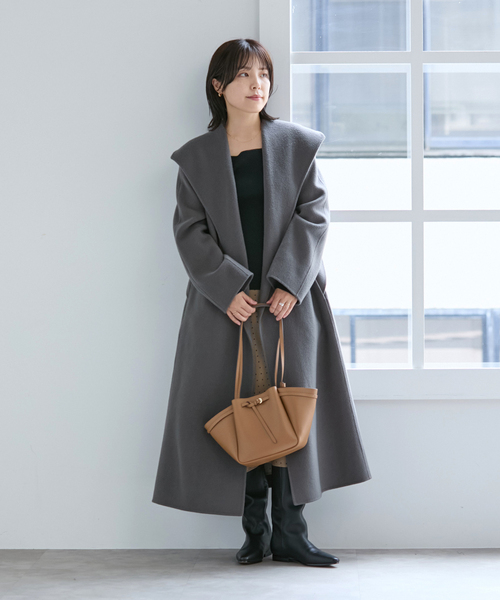 La TOTALITE(ラトータリテ)の「Maison de Z/ メゾン ド ゼット レザートートバッグ(トートバッグ・レディース・ブラック/キャメル・FREE)」の6枚目の写真