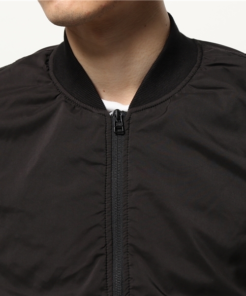 CIAOPANIC（チャオパニック）の「【Ciaopanic】　PE×天竺ボンディングMA-1（ブルゾン・メンズ・ブラック/オリーブ・LARGE/MEDIUM）」の9枚目の写真