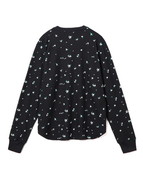 NON TOKYO(ノントーキョー)の「THERMAL FLOWER L/S T-SHIRT(Tシャツ/カットソー・レディース・アイボリー/ブラック・2/1)」の7枚目の写真