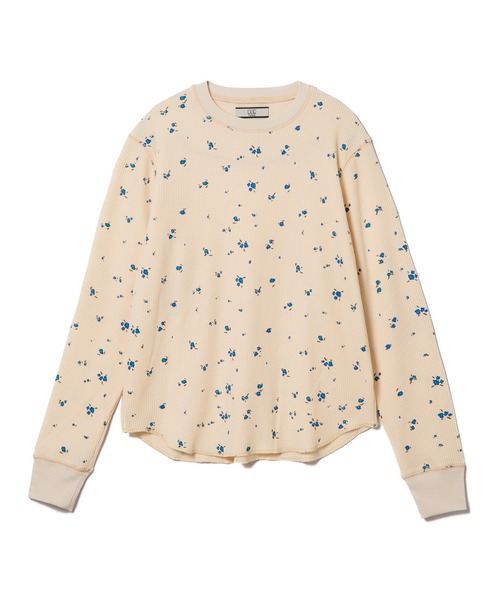 NON TOKYO(ノントーキョー)の「THERMAL FLOWER L/S T-SHIRT(Tシャツ/カットソー・レディース・アイボリー/ブラック・2/1)」の9枚目の写真