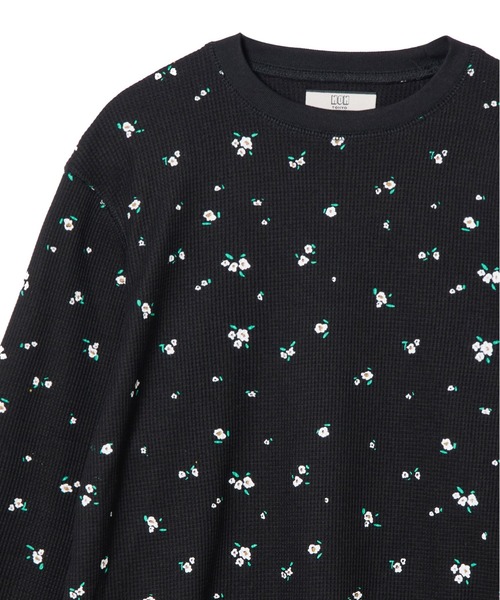 NON TOKYO(ノントーキョー)の「THERMAL FLOWER L/S T-SHIRT(Tシャツ/カットソー・レディース・アイボリー/ブラック・2/1)」の8枚目の写真