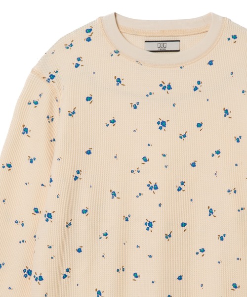 NON TOKYO(ノントーキョー)の「THERMAL FLOWER L/S T-SHIRT(Tシャツ/カットソー・レディース・アイボリー/ブラック・2/1)」の11枚目の写真