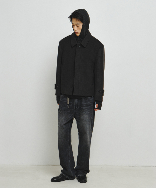 ENDOOR(エンドア)の「ショートマックコート(ダークグレー)(ダッフルコート・レディース・ダークグレー・MEDIUM/LARGE)」の5枚目の写真