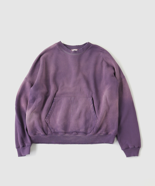 JOURNAL STANDARD(ジャーナルスタンダード)の「MOOJI MOOJI / ム―ジ ム―ジ OVERSIZE KANGAROO POCKETCREW(スウェット・メンズ・ボルドー/ブラック/パープル・MEDIUM/LARGE)」の2枚目の写真
