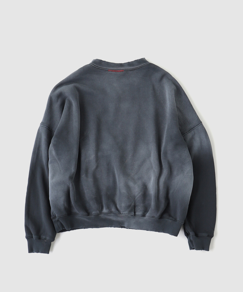 JOURNAL STANDARD(ジャーナルスタンダード)の「MOOJI MOOJI / ム―ジ ム―ジ OVERSIZE KANGAROO POCKETCREW(スウェット・メンズ・ボルドー/ブラック/パープル・MEDIUM/LARGE)」の4枚目の写真