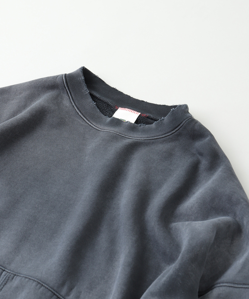 JOURNAL STANDARD(ジャーナルスタンダード)の「MOOJI MOOJI / ム―ジ ム―ジ OVERSIZE KANGAROO POCKETCREW(スウェット・メンズ・ボルドー/ブラック/パープル・MEDIUM/LARGE)」の5枚目の写真