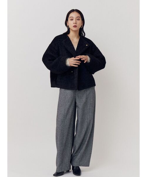 LAGUNAMOON(ラグナムーン)の「ハイウエストテクスチャーバレルパンツ(その他パンツ・レディース・ブラウン/ブラック・MEDIUM/SMALL)」の21枚目の写真