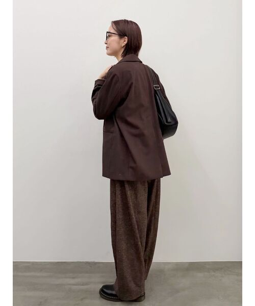 LAGUNAMOON(ラグナムーン)の「ハイウエストテクスチャーバレルパンツ(その他パンツ・レディース・ブラウン/ブラック・MEDIUM/SMALL)」の17枚目の写真
