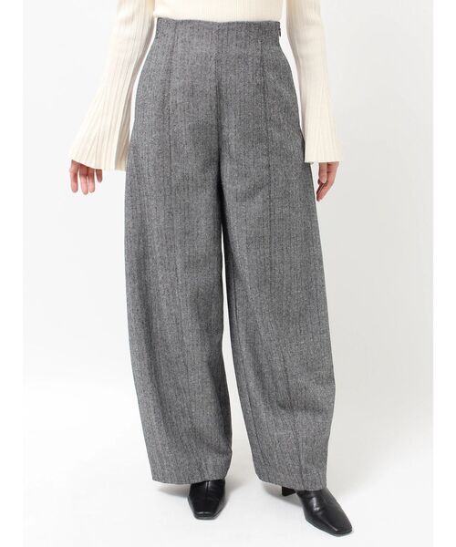 LAGUNAMOON(ラグナムーン)の「ハイウエストテクスチャーバレルパンツ(その他パンツ・レディース・ブラウン/ブラック・MEDIUM/SMALL)」の7枚目の写真