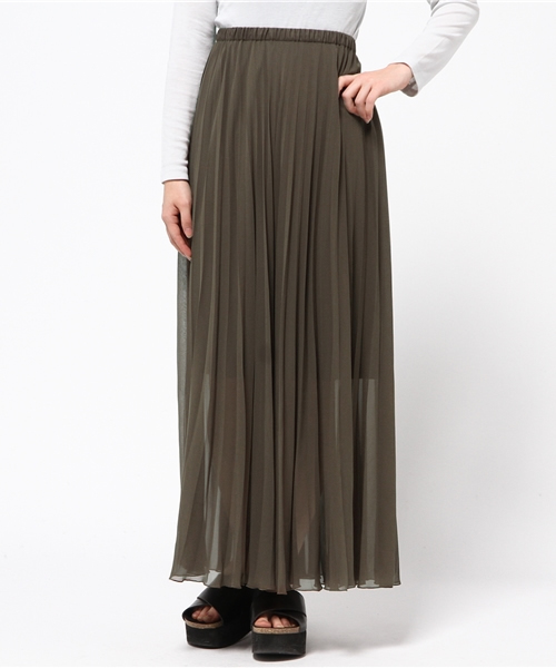 Spick & Span（スピックアンドスパン）の「Peシフォン アコーディオンプリーツ スカート◆（スカート・レディース・キャメル/カーキ/ホワイト・FREE）」の16枚目の写真