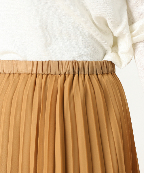 Spick & Span（スピックアンドスパン）の「Peシフォン アコーディオンプリーツ スカート◆（スカート・レディース・キャメル/カーキ/ホワイト・FREE）」の10枚目の写真