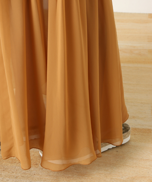 Spick & Span（スピックアンドスパン）の「Peシフォン アコーディオンプリーツ スカート◆（スカート・レディース・キャメル/カーキ/ホワイト・FREE）」の11枚目の写真