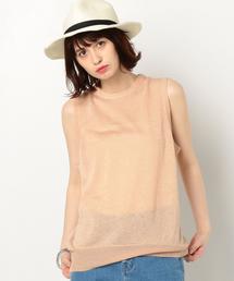 Another Edition | レーヨンポリエステルノースリーブプルオーバー/AEBC Ry/P NSL PO(ニット/セーター)