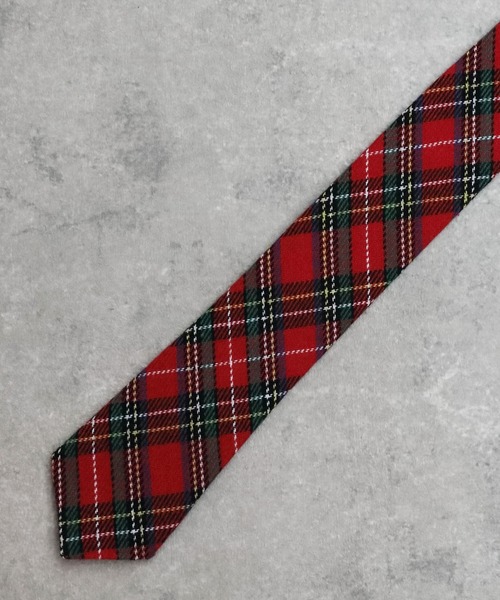 ８(eight)（エイト）の「チェック スリムタイ 細ネクタイ（ネクタイ・メンズ・ネイビー/レッド/グリーン・FREE）」の10枚目の写真