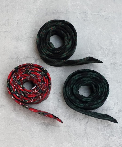 ８(eight)（エイト）の「チェック スリムタイ 細ネクタイ（ネクタイ・メンズ・ネイビー/レッド/グリーン・FREE）」の8枚目の写真