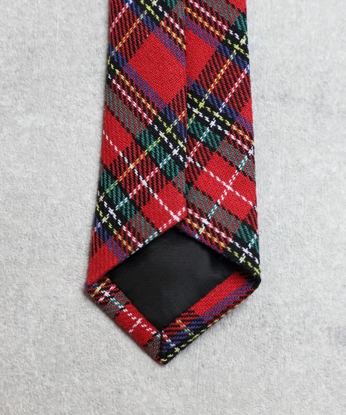 ８(eight)（エイト）の「チェック スリムタイ 細ネクタイ（ネクタイ・メンズ・ネイビー/レッド/グリーン・FREE）」の6枚目の写真