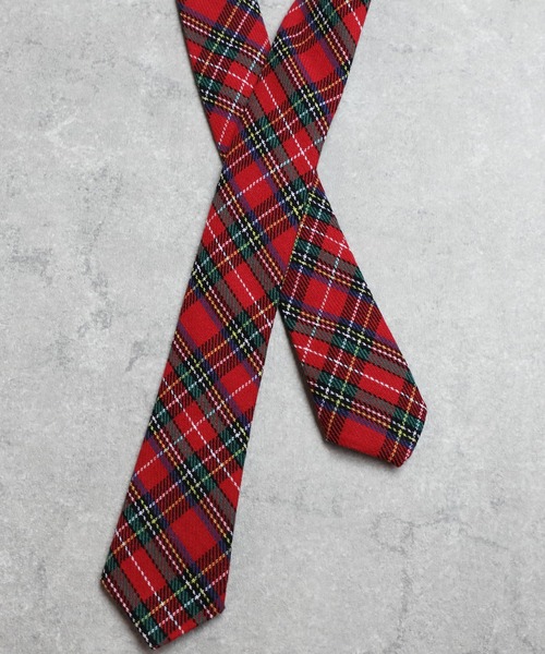 ８(eight)（エイト）の「チェック スリムタイ 細ネクタイ（ネクタイ・メンズ・ネイビー/レッド/グリーン・FREE）」の15枚目の写真
