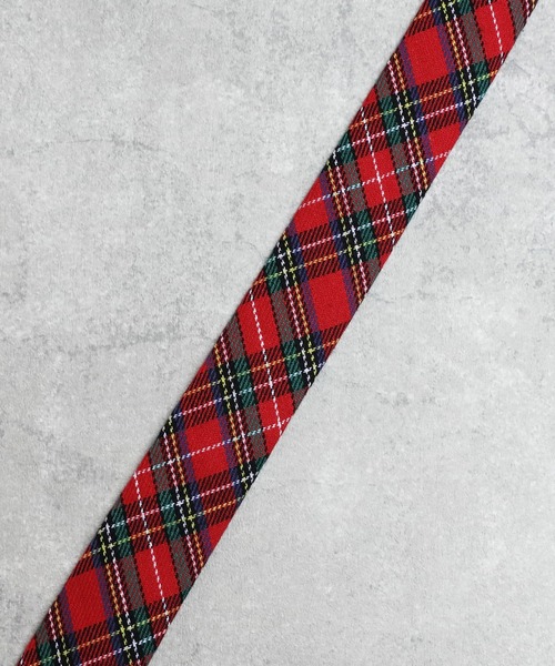 ８(eight)（エイト）の「チェック スリムタイ 細ネクタイ（ネクタイ・メンズ・ネイビー/レッド/グリーン・FREE）」の14枚目の写真