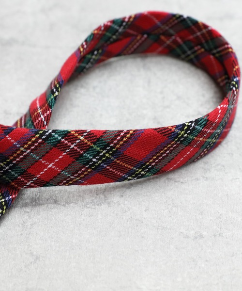 ８(eight)（エイト）の「チェック スリムタイ 細ネクタイ（ネクタイ・メンズ・ネイビー/レッド/グリーン・FREE）」の13枚目の写真