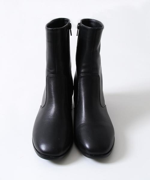 coen（コーエン）の「サイドジップハーフブーツ（ブーツ・レディース・ダークブラウン/ブラウン/ブラック・LARGE/MEDIUM/SMALL）」の18枚目の写真