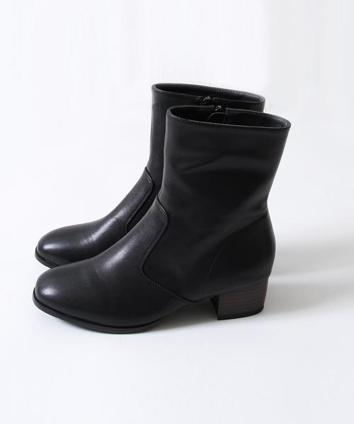 coen（コーエン）の「サイドジップハーフブーツ（ブーツ・レディース・ダークブラウン/ブラウン/ブラック・LARGE/MEDIUM/SMALL）」の20枚目の写真