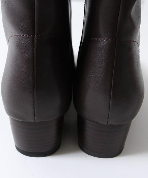 coen（コーエン）の「サイドジップハーフブーツ（ブーツ・レディース・ダークブラウン/ブラウン/ブラック・LARGE/MEDIUM/SMALL）」の8枚目の写真