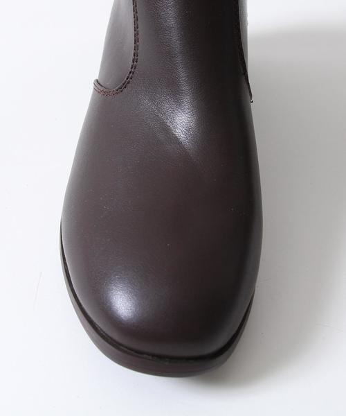 coen（コーエン）の「サイドジップハーフブーツ（ブーツ・レディース・ダークブラウン/ブラウン/ブラック・LARGE/MEDIUM/SMALL）」の4枚目の写真