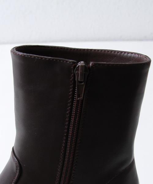 coen（コーエン）の「サイドジップハーフブーツ（ブーツ・レディース・ダークブラウン/ブラウン/ブラック・LARGE/MEDIUM/SMALL）」の9枚目の写真