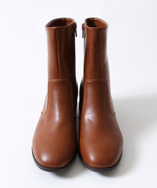 coen（コーエン）の「サイドジップハーフブーツ（ブーツ・レディース・ダークブラウン/ブラウン/ブラック・LARGE/MEDIUM/SMALL）」の11枚目の写真