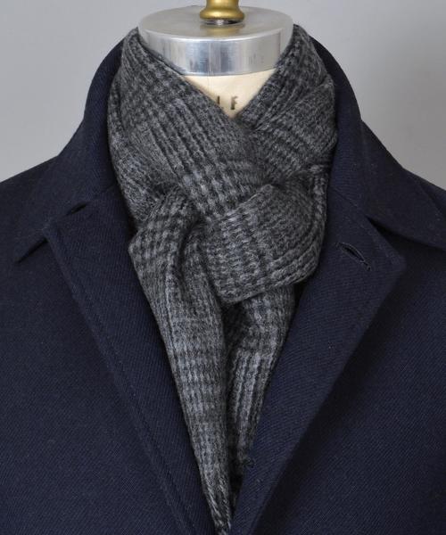 Ships シップス の Sd カシミヤ グレンチェック ハウンドトゥース リバーシブル マフラー マフラー Wear