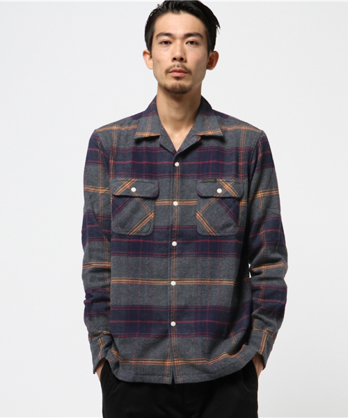 HYSTERIC GLAMOUR（ヒステリックグラマー）の「長袖オープンカラーSH（シャツ/ブラウス・メンズ・レッド系その他/ネイビー/ブラック系その他・SMALL/MEDIUM/LARGE）」の4枚目の写真